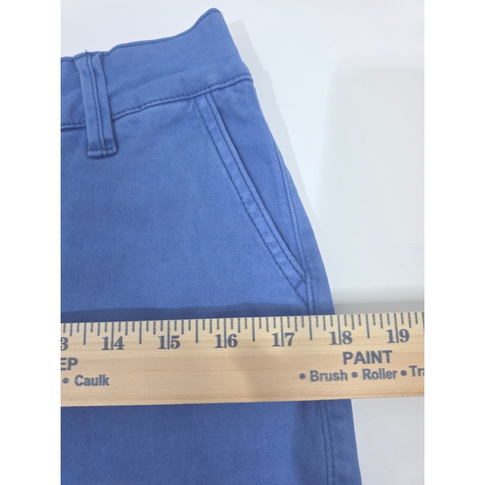 Land 'n Sea Washed Blue Chino Twill Shorts Frayed Hem Size 2 3.5" - Picture 6 of 7